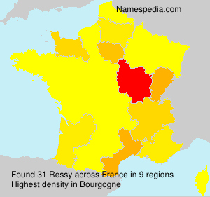 Surname Ressy in France Surname Ressy in France