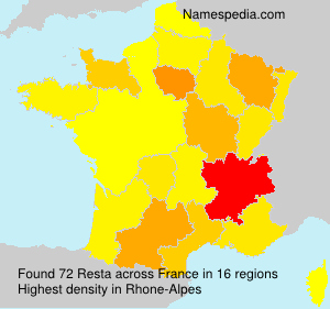 Surname Resta in France Surname Resta in France