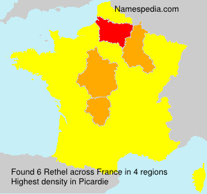 Surname Rethel in France Surname Rethel in France