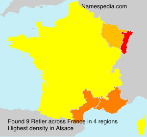 Surname Retler in France Surname Retler in France
