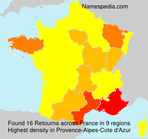 Surname Retourna in France Surname Retourna in France