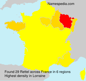 Surname Rettel in France Surname Rettel in France
