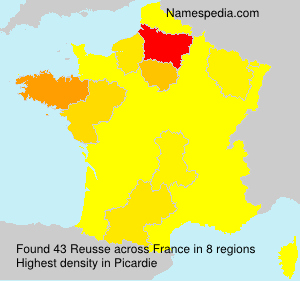 Surname Reusse in France Surname Reusse in France