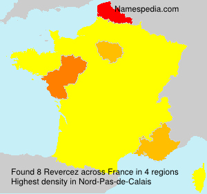 Surname Revercez in France Surname Revercez in France