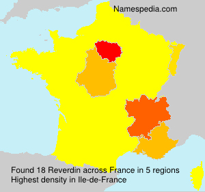 Surname Reverdin in France Surname Reverdin in France