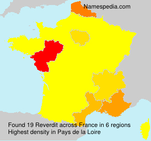 Surname Reverdit in France Surname Reverdit in France