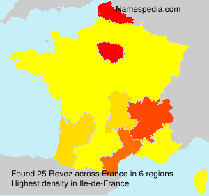 Surname Revez in France Surname Revez in France