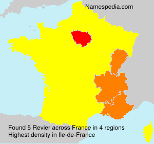 Surname Revier in France Surname Revier in France