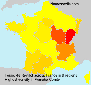 Surname Revillot in France Surname Revillot in France