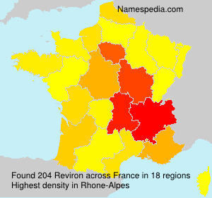 Surname Reviron in France