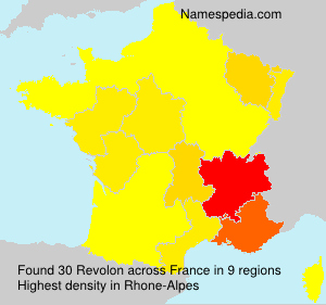 Surname Revolon in France Surname Revolon in France