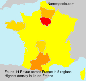 Surname Revue in France Surname Revue in France