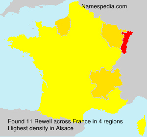 Surname Rewell in France Surname Rewell in France