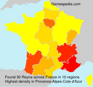 Surname Reyna in France Surname Reyna in France