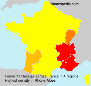 Surname Rezagui in France Surname Rezagui in France