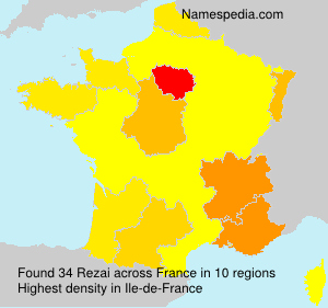 Surname Rezai in France Surname Rezai in France