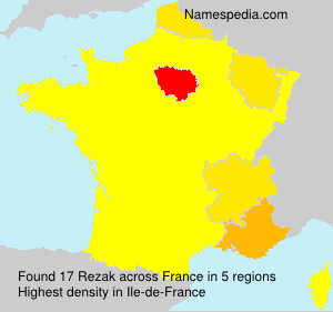Surname Rezak in France