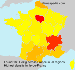 Surname Rezig in France Surname Rezig in France