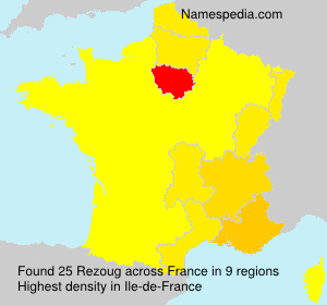 Surname Rezoug in France