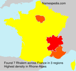 Surname Rhalem in France Surname Rhalem in France
