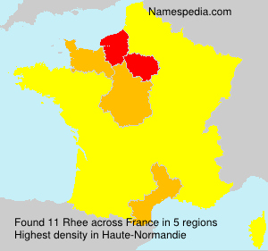 Surname Rhee in France Surname Rhee in France