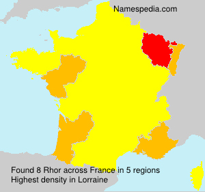 Surname Rhor in France Surname Rhor in France