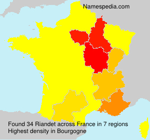Surname Riandet in France Surname Riandet in France