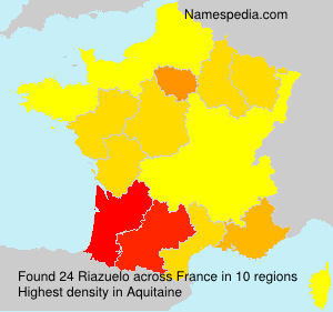 Surname Riazuelo in France Surname Riazuelo in France