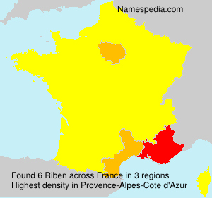 Surname Riben in France Surname Riben in France