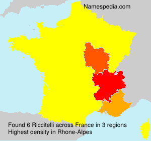 Surname Riccitelli in France Surname Riccitelli in France