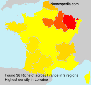 Surname Richelot in France Surname Richelot in France