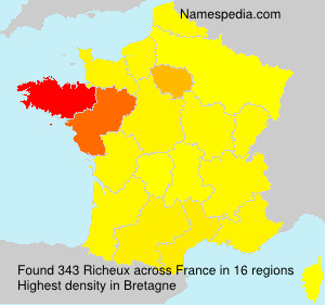 Surname Richeux in France Surname Richeux in France