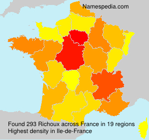 Surname Richoux in France Surname Richoux in France