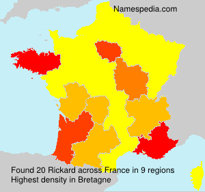 Surname Rickard in France