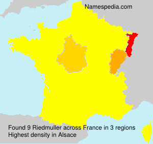 Surname Riedmuller in France Surname Riedmuller in France