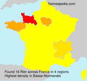 Surname Rier in France Surname Rier in France