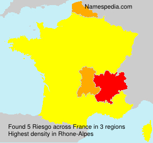 Surname Riesgo in France Surname Riesgo in France