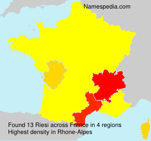 Surname Riesi in France
