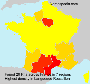 Surname Rifa in France Surname Rifa in France