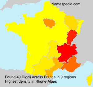 Surname Rigoli in France Surname Rigoli in France