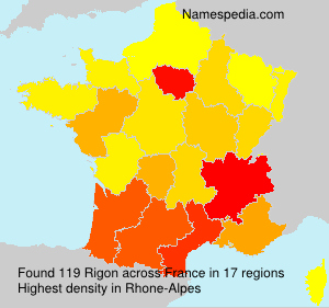 Surname Rigon in France Surname Rigon in France