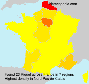 Surname Riguel in France Surname Riguel in France