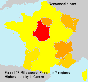 Surname Rilly in France Surname Rilly in France
