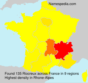 Surname Riocreux in France Surname Riocreux in France