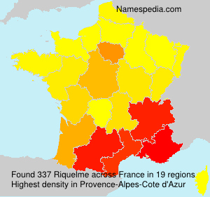Surname Riquelme in France Surname Riquelme in France