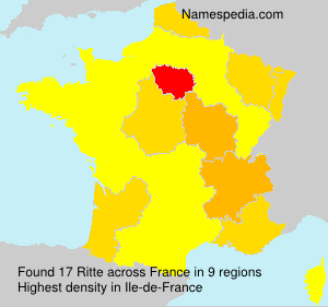Surname Ritte in France Surname Ritte in France