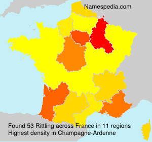 Surname Rittling in France Surname Rittling in France