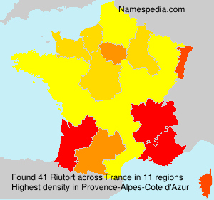 Surname Riutort in France Surname Riutort in France
