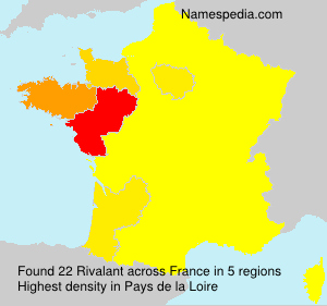 Surname Rivalant in France Surname Rivalant in France