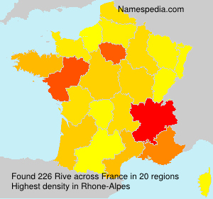 Surname Rive in France Surname Rive in France
